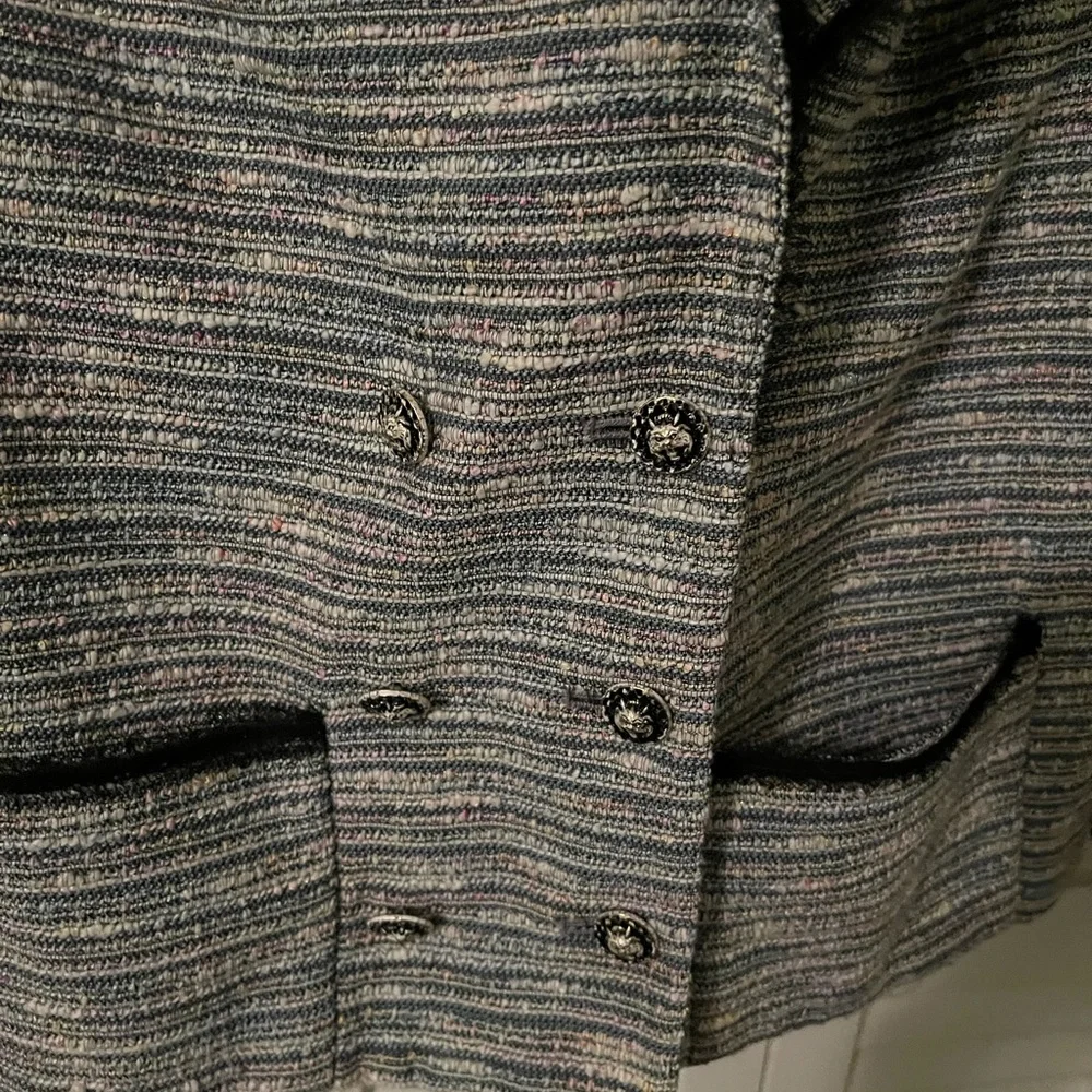 Anthropologie Coquille Today’s Special Double Breasted Blazer Size 12 - Picture 6 of 16